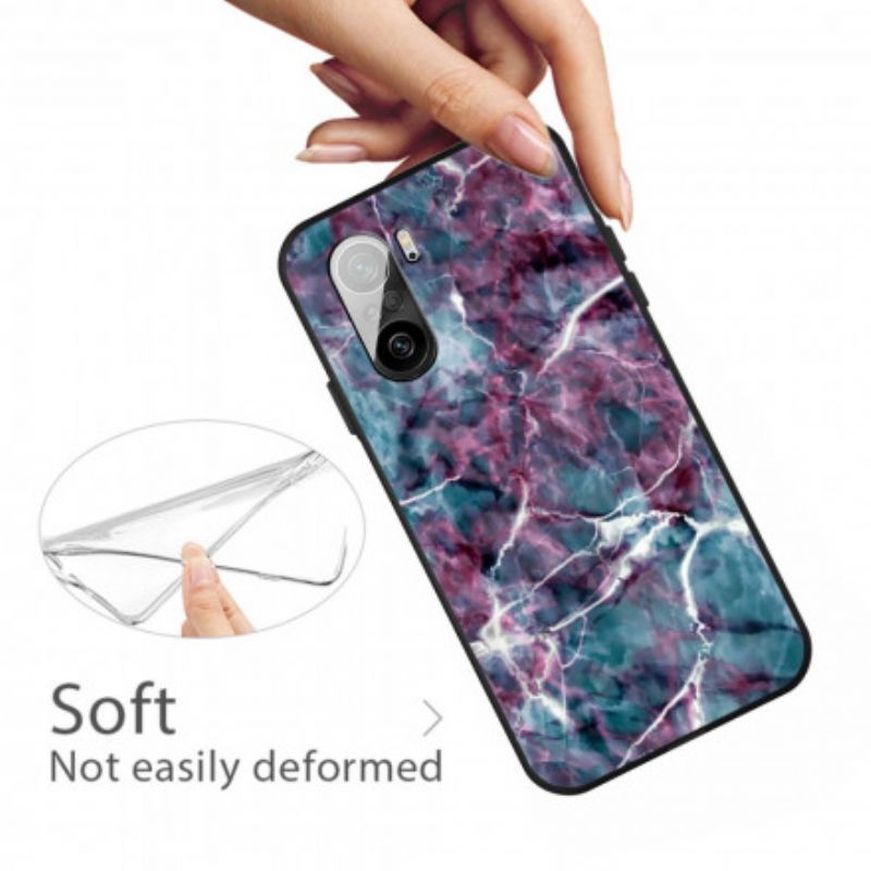 Hoesje Xiaomi Mi 11i 5g / Poco F3 Paars Marmer Bescherming Hoesje