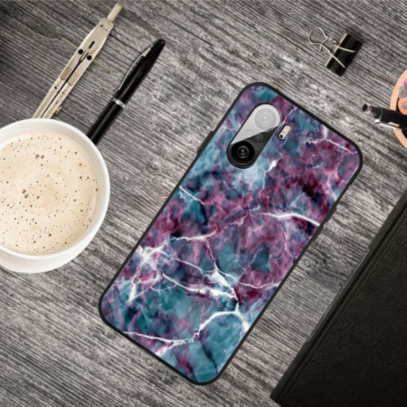 Hoesje Xiaomi Mi 11i 5g / Poco F3 Paars Marmer Bescherming Hoesje