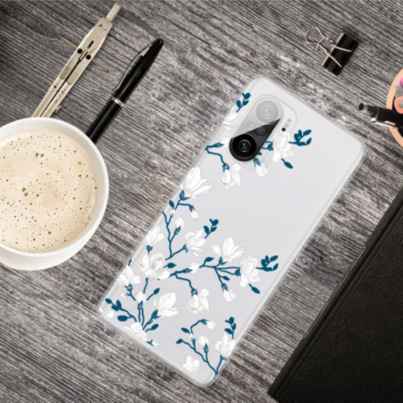 Hoesje Xiaomi Mi 11i 5g / Poco F3 Witte Bloemen
