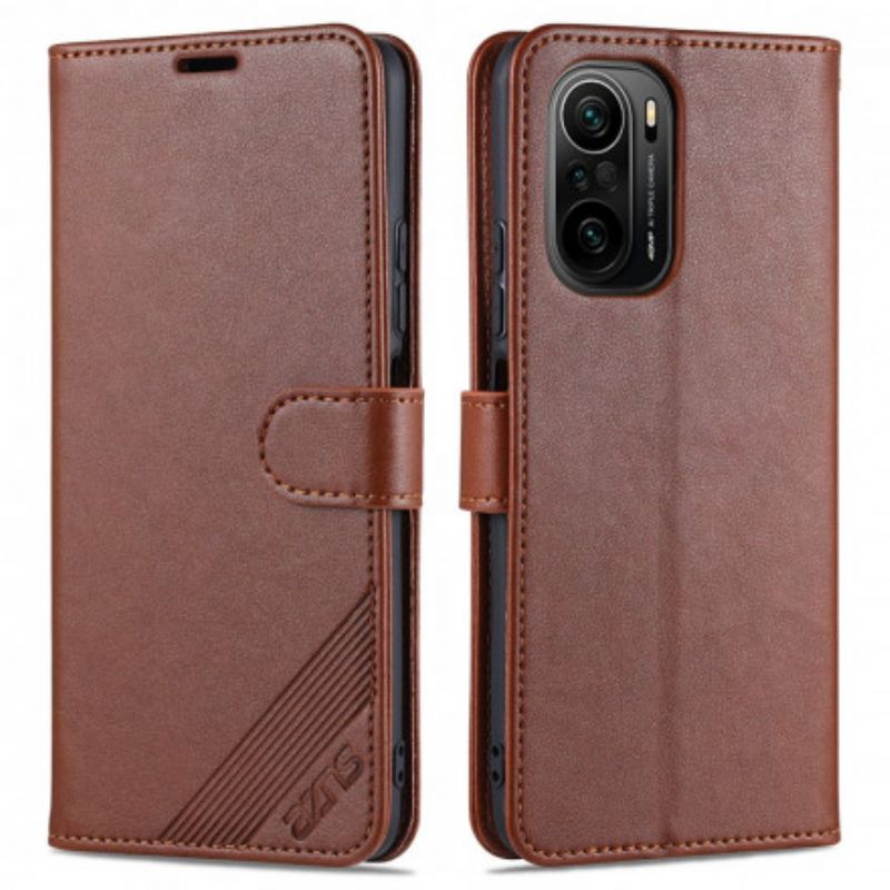 Leren Hoesje Voor Xiaomi Mi 11i 5g / Poco F3 Azns Kunstleer
