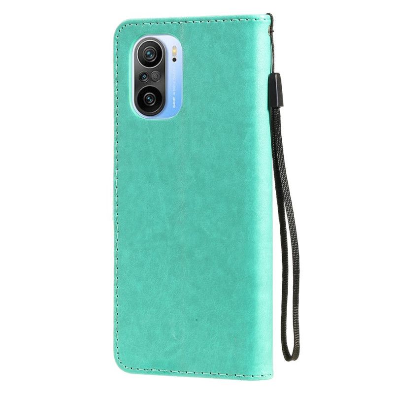 Leren Hoesje Voor Xiaomi Mi 11i 5g / Poco F3 Kat En Bijen String