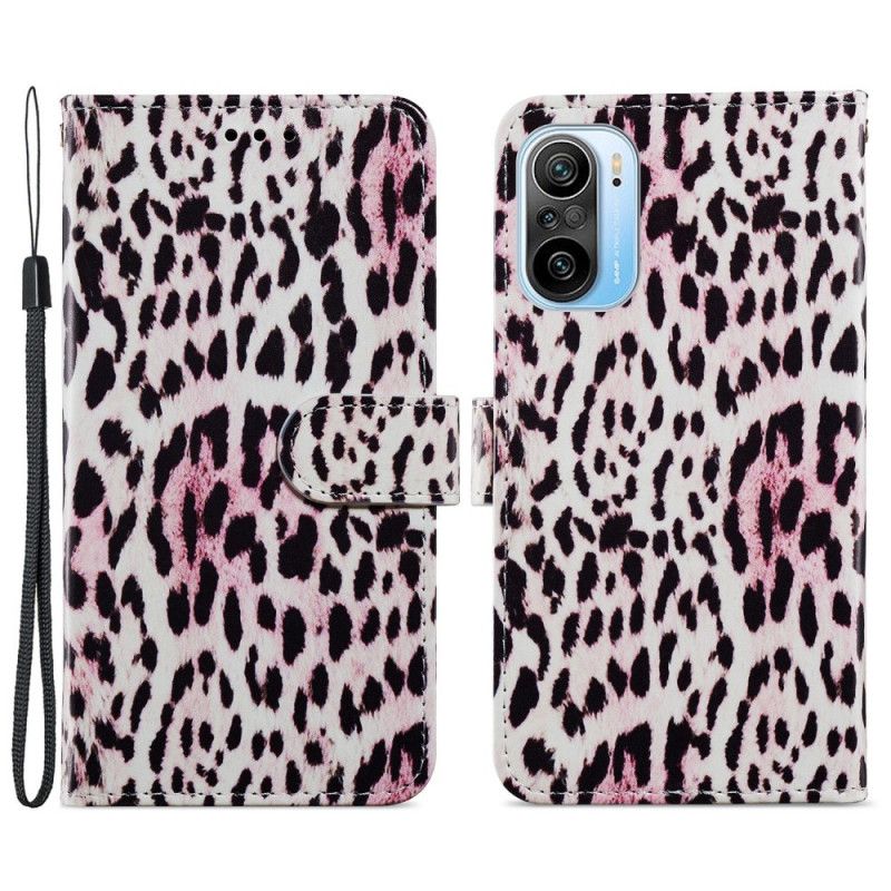 Leren Hoesje Voor Xiaomi Mi 11i 5g / Poco F3 Luipaardprint