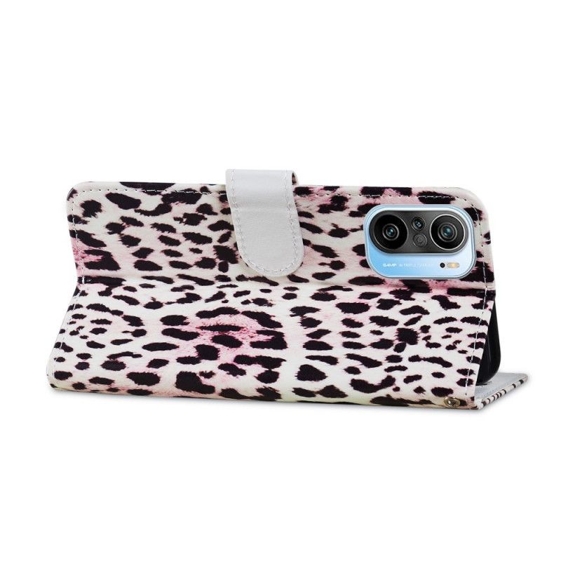Leren Hoesje Voor Xiaomi Mi 11i 5g / Poco F3 Luipaardprint