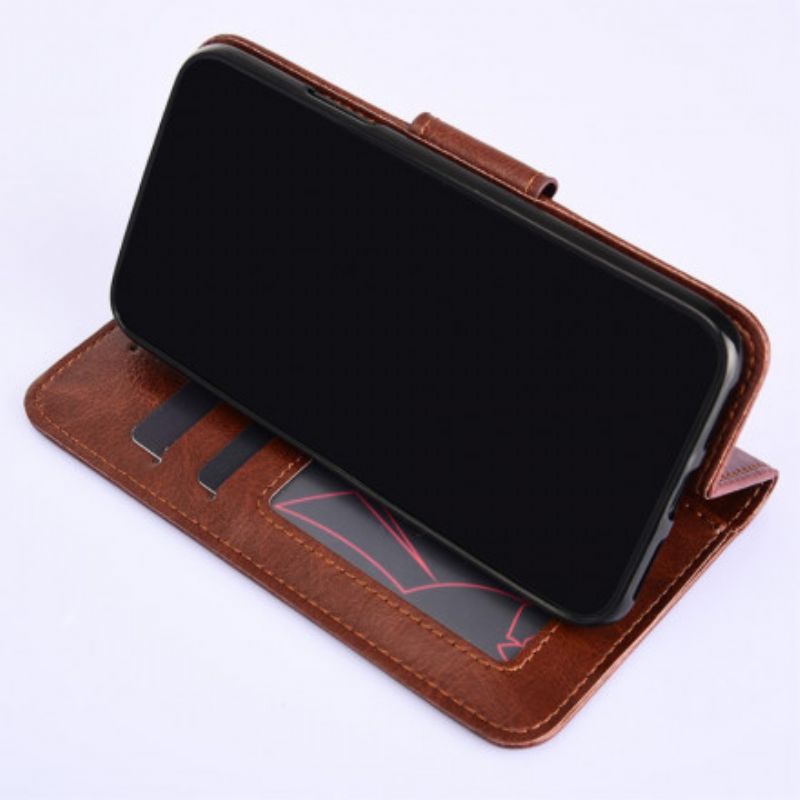 Leren Hoesje Xiaomi Mi 11i 5g / Poco F3 Gekleurd Leereffect Bescherming Hoesje