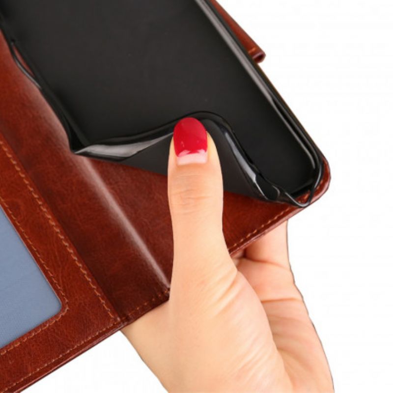 Leren Hoesje Xiaomi Mi 11i 5g / Poco F3 Gekleurd Leereffect Bescherming Hoesje