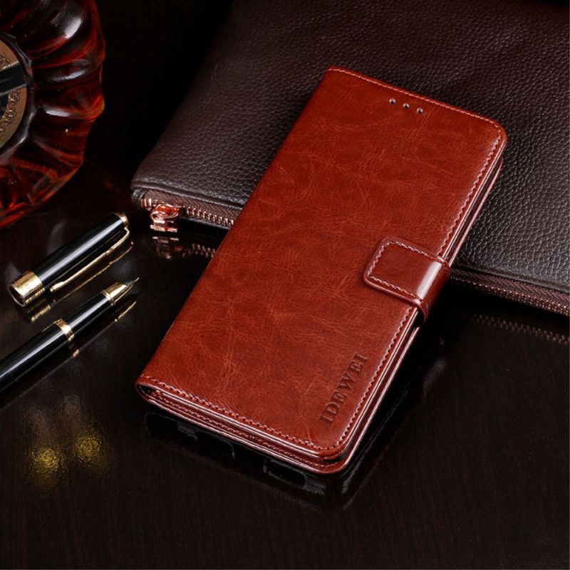 Leren Hoesje Xiaomi Mi 11i 5g / Poco F3 Imitatieleer Idewei Bescherming Hoesje