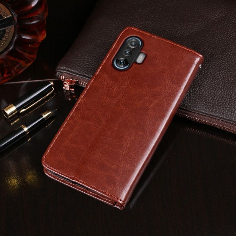Leren Hoesje Xiaomi Mi 11i 5g / Poco F3 Imitatieleer Idewei Bescherming Hoesje