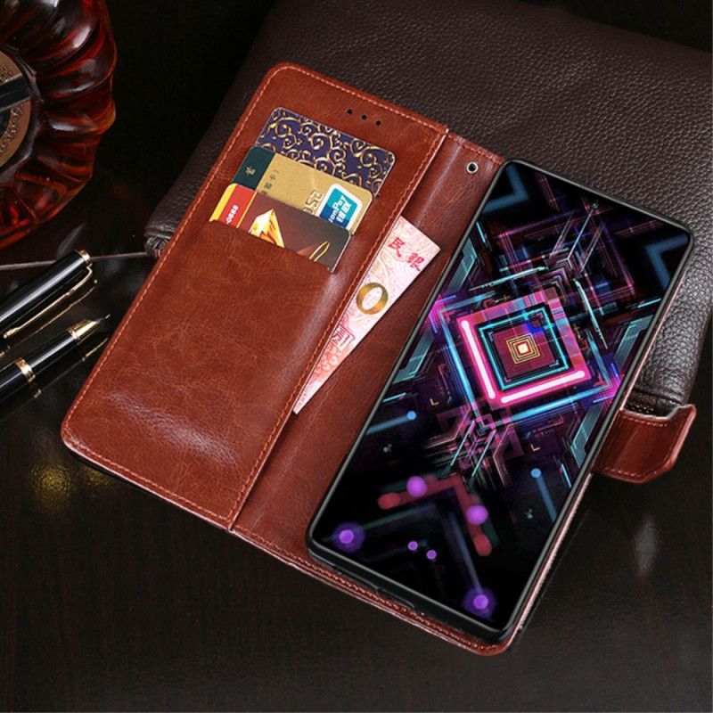 Leren Hoesje Xiaomi Mi 11i 5g / Poco F3 Imitatieleer Idewei Bescherming Hoesje