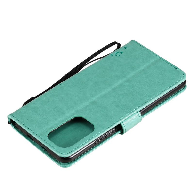 Leren Hoesje Xiaomi Mi 11i 5g / Poco F3 Kat En Vlinders Bescherming Hoesje