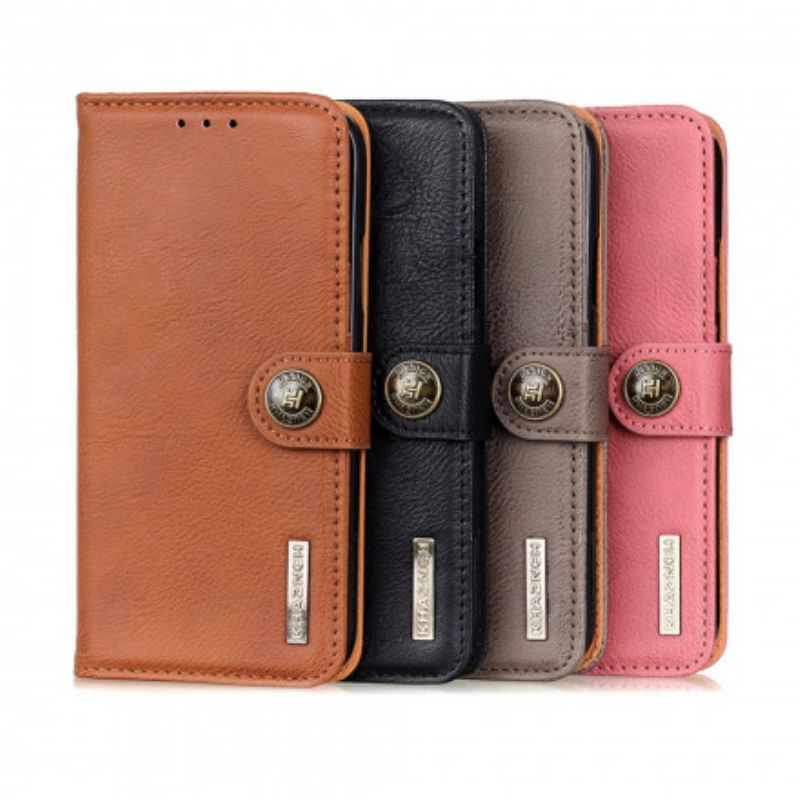 Leren Hoesje Xiaomi Mi 11i 5g / Poco F3 Kunstleer Retro Khazneh Bescherming Hoesje