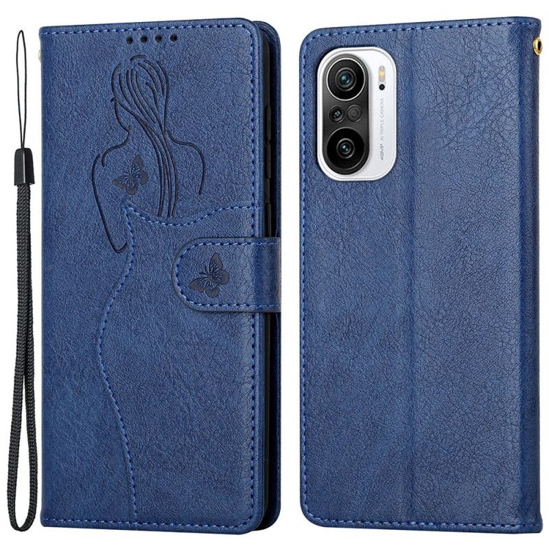 Leren Hoesje Xiaomi Mi 11i 5g / Poco F3 Kunstleer Silhouet