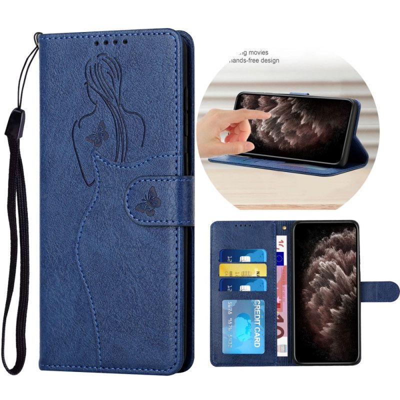 Leren Hoesje Xiaomi Mi 11i 5g / Poco F3 Kunstleer Silhouet