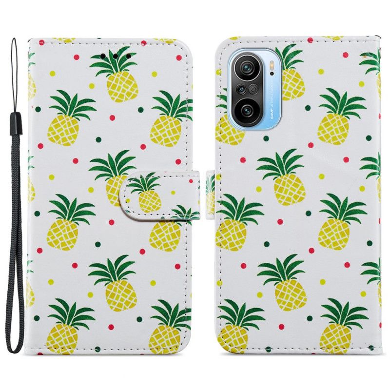 Leren Hoesje Xiaomi Mi 11i 5g / Poco F3 Meerdere Ananas Bescherming Hoesje