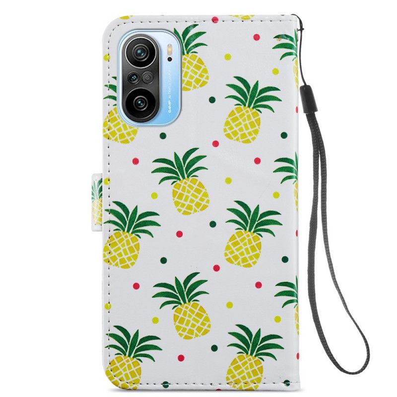 Leren Hoesje Xiaomi Mi 11i 5g / Poco F3 Meerdere Ananas Bescherming Hoesje