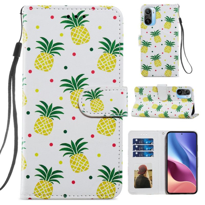 Leren Hoesje Xiaomi Mi 11i 5g / Poco F3 Meerdere Ananas Bescherming Hoesje