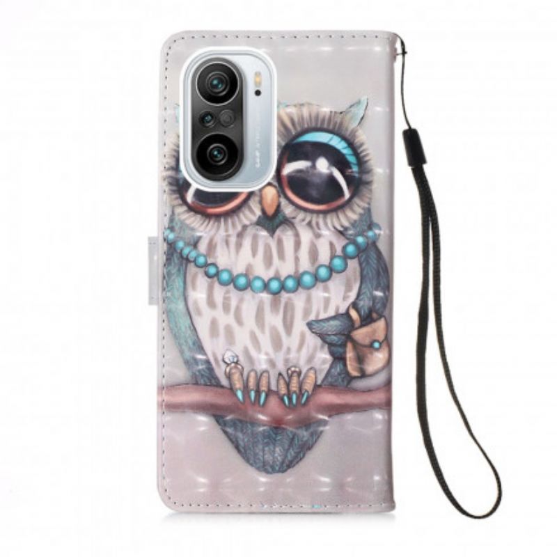 Leren Hoesje Xiaomi Mi 11i 5g / Poco F3 Miss Uil