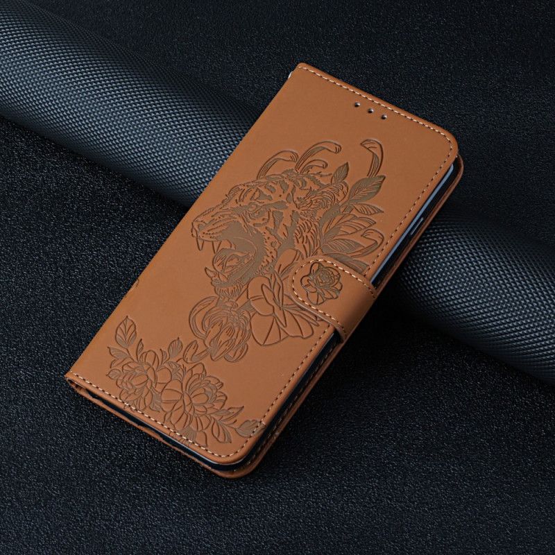 Leren Hoesje Xiaomi Mi 11i 5g / Poco F3 Tijger Barok Band