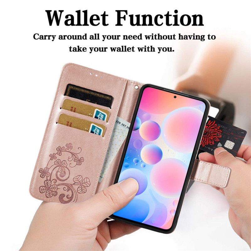 Leren Hoesje Xiaomi Mi 11i 5g / Poco F3 Ultra Aziatische Bloemen Bescherming Hoesje