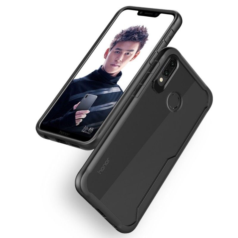 Case Hoesje Honor Play Rood Zwart Telefoonhoesje Afgeschuinde Rand