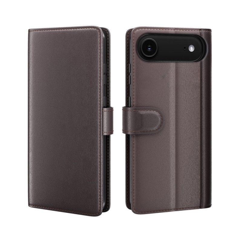 Flip Case Leren iPhone Air Portemonnee Van Echt Leer