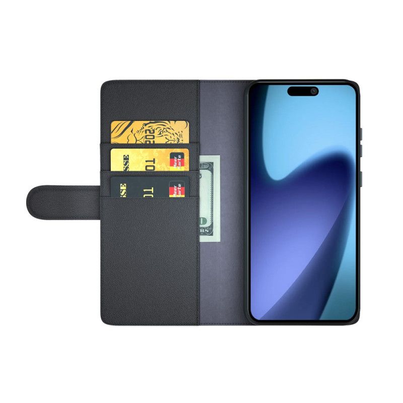 Flip Case Leren iPhone Air Portemonnee Van Echt Leer