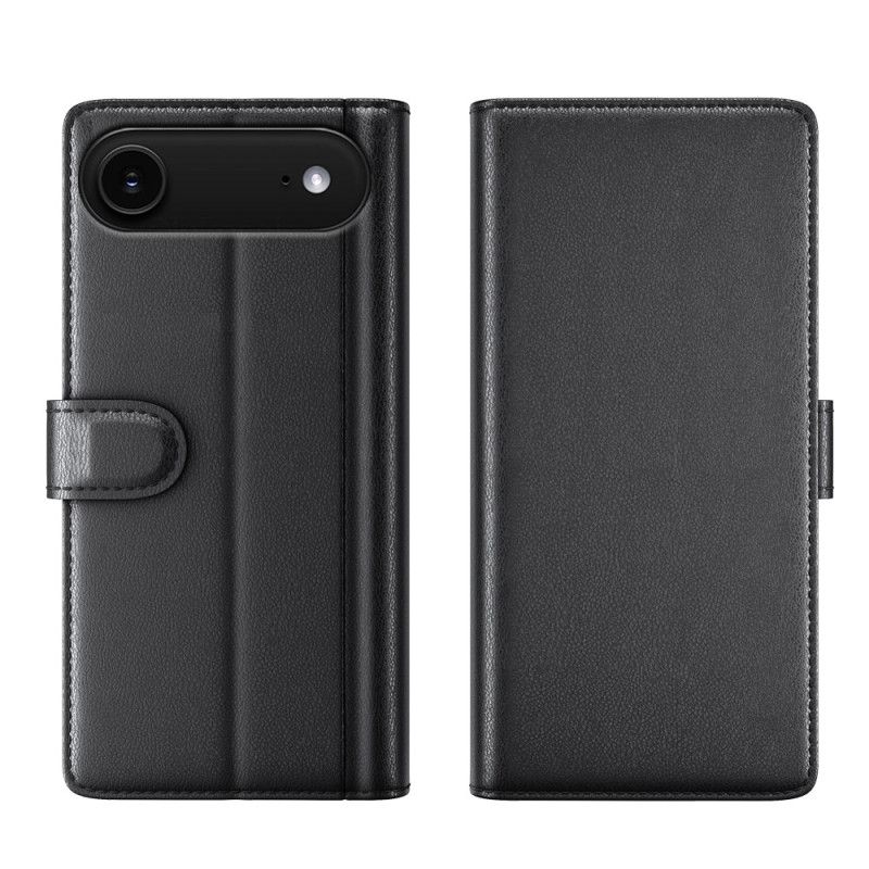 Flip Case Leren iPhone Air Portemonnee Van Echt Leer