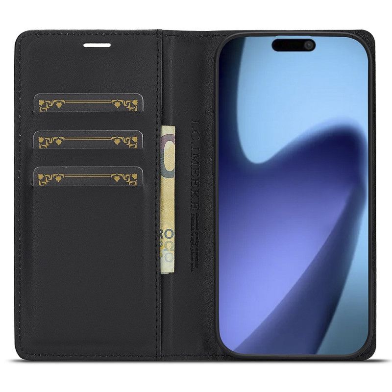 Folio-hoesje iPhone Air Koolstofvezel Lc.imeeke