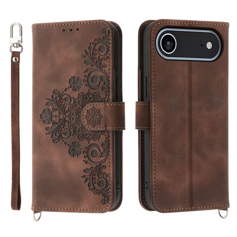 Folio-hoesje iPhone Air Telefoonhoesje Bloemenkant