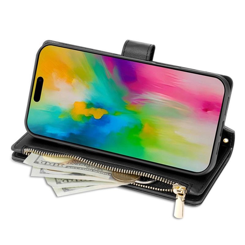 Folio-hoesje iPhone Air Telefoonhoesje Gewatteerd Met Koord En Schouderband