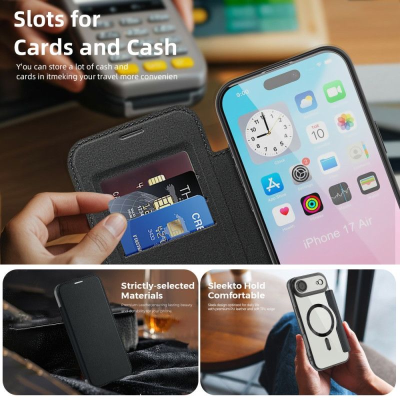 Folio-hoesje Voor iPhone Air Magsafe-compatibel Met Rfid-blokkering