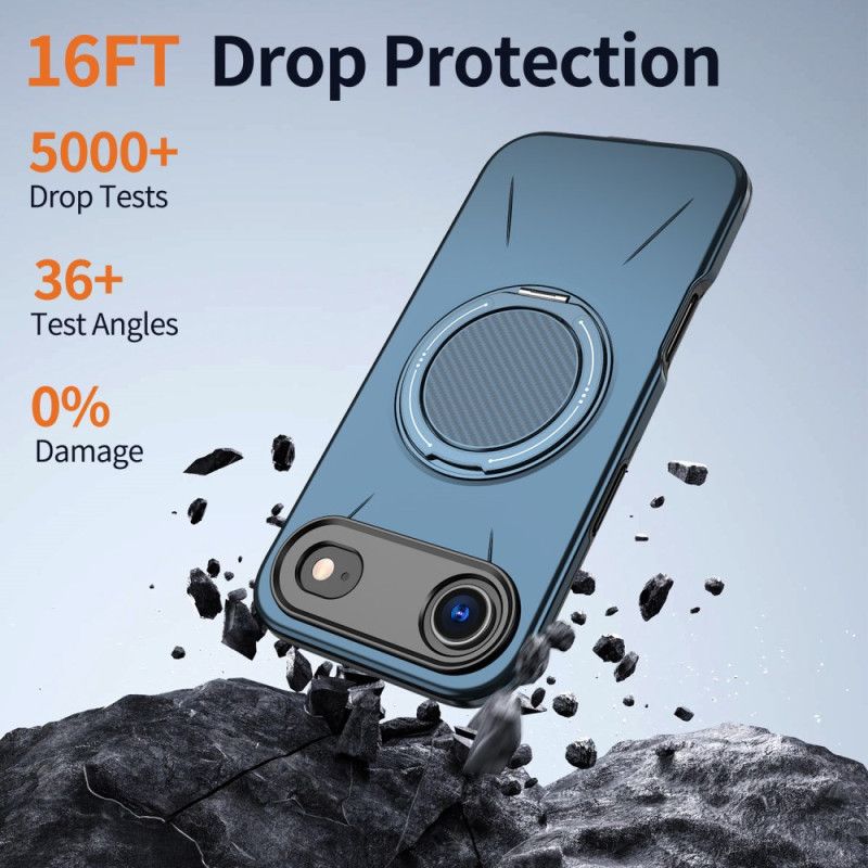 Hoesje iPhone Air Magsafe Met Draaibare Houder In Metallic Stijl