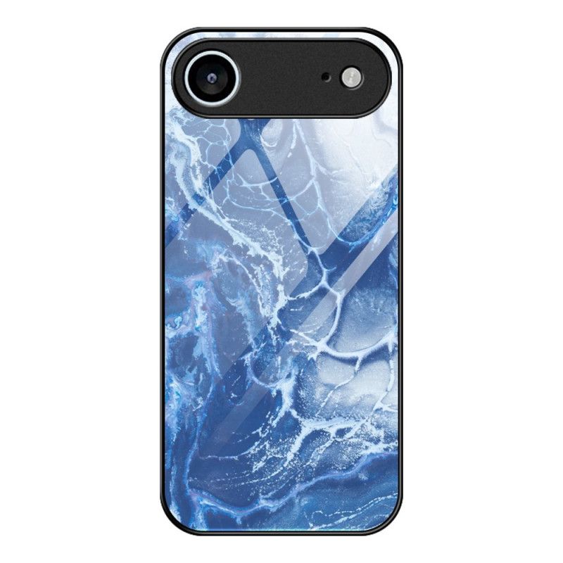 Hoesje Voor iPhone Air Gehard Glas Met Marmerpatroon