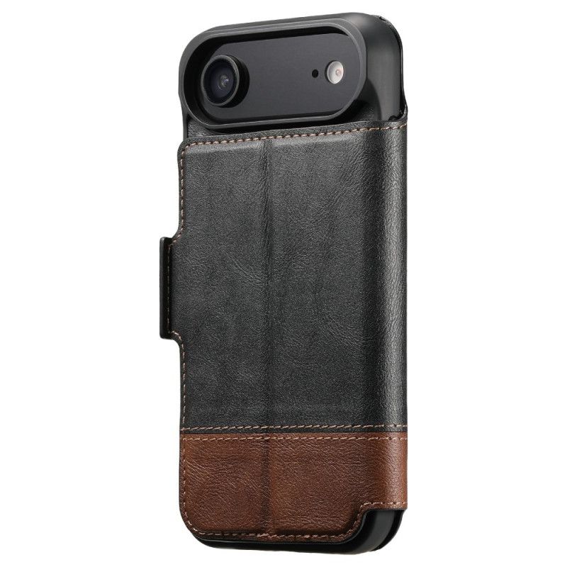 Leren Hoesje iPhone Air Magsafe Tweekleurige Afneembare Hoes Suteni Bescherming Hoesje