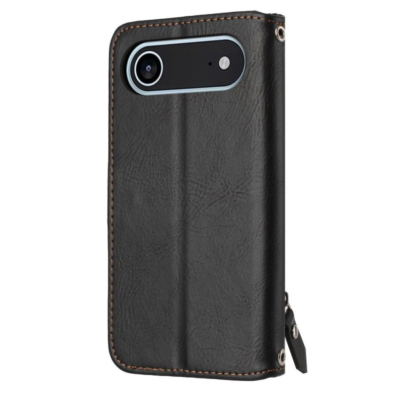 Leren Hoesje iPhone Air Retro Portemonnee