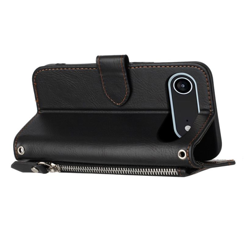 Leren Hoesje iPhone Air Retro Portemonnee