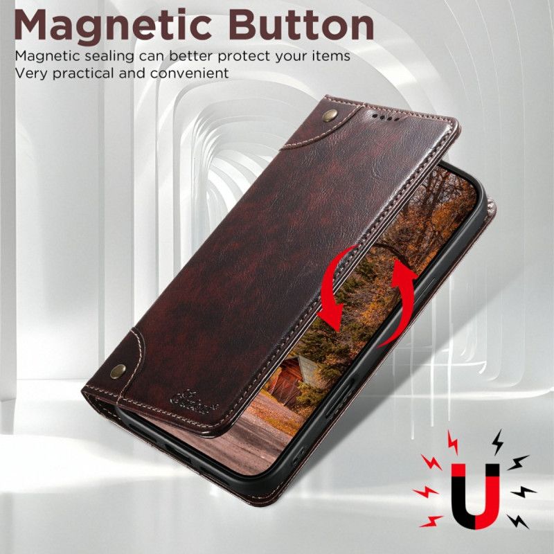 Leren Hoesje iPhone Air Vintage Suteni