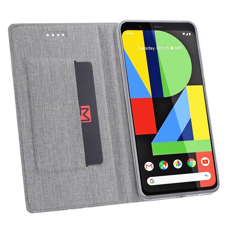 Folio-hoesje Google Pixel 4 XL Magenta Grijs Gestructureerd