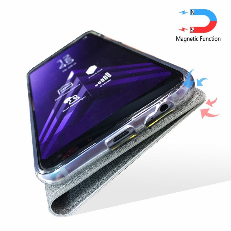 Folio-hoesje Google Pixel 4 XL Magenta Grijs Gestructureerd