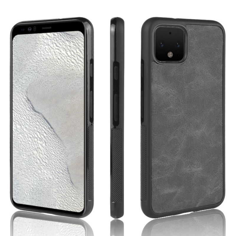 Hoesje Google Pixel 4 XL Bruin Vintage Look Leereffect