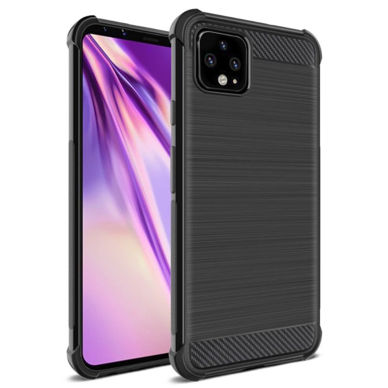 Hoesje Google Pixel 4 XL Imak Geborstelde Koolstofvezel