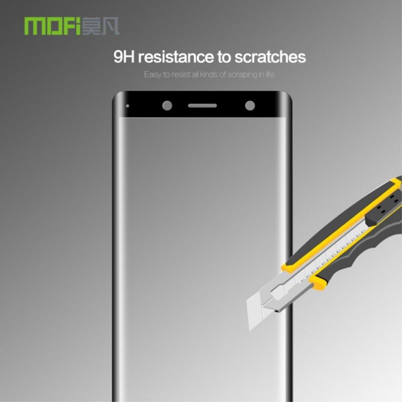 Bescherming Van Gebogen Gehard Glas Sony Xperia XZ2 Compact Transparant Zwart Mofi