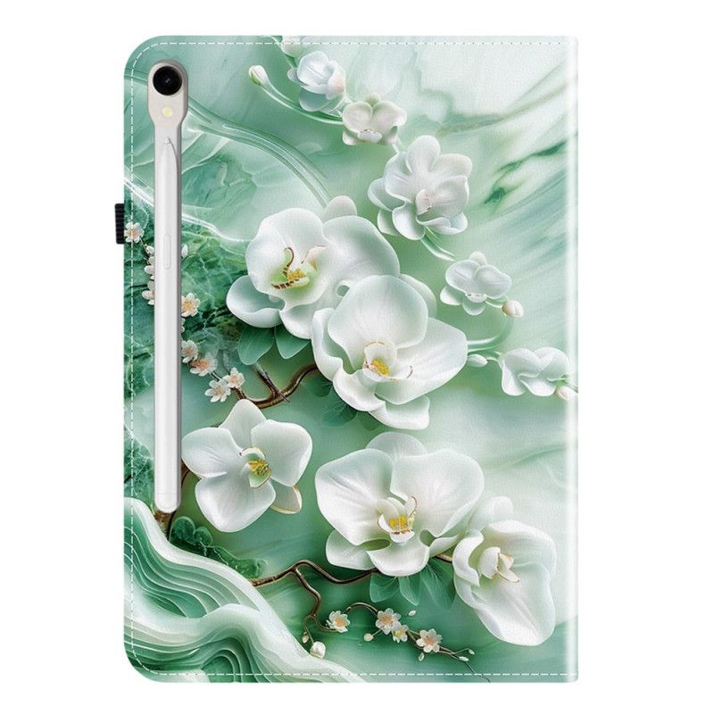 Cover Samsung Galaxy Tab S10 Fe Jadebloemontwerp Bescherming Hoesje