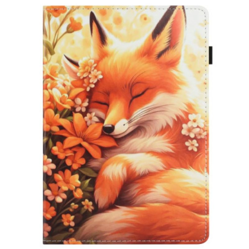 Cover Samsung Galaxy Tab S10 Fe Vos Met Bloemen Bescherming Hoesje