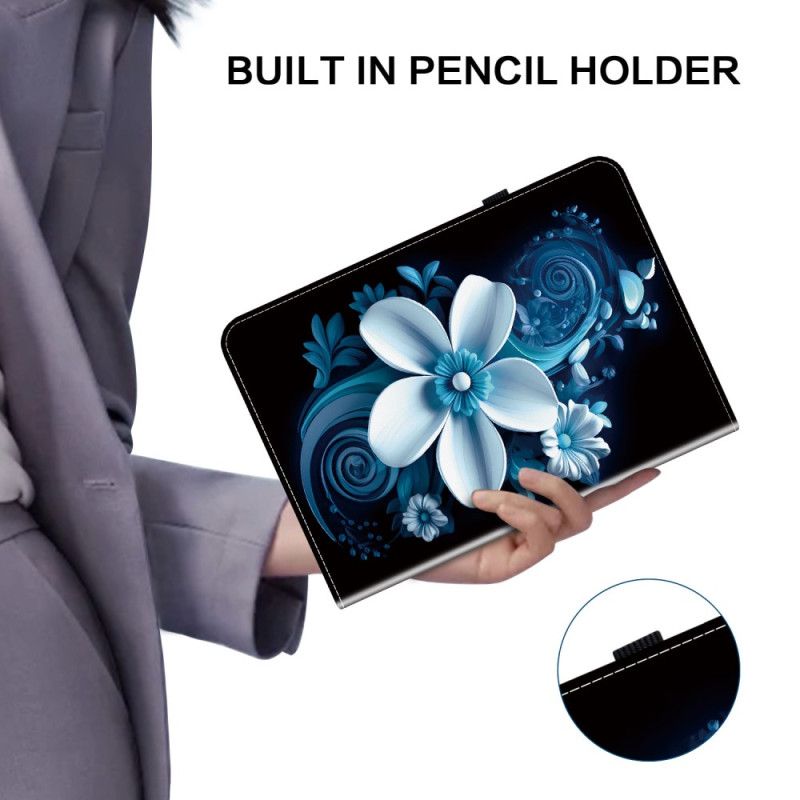 Cover Samsung Galaxy Tab S10 Fe Zwarte Orchidee Bescherming Hoesje