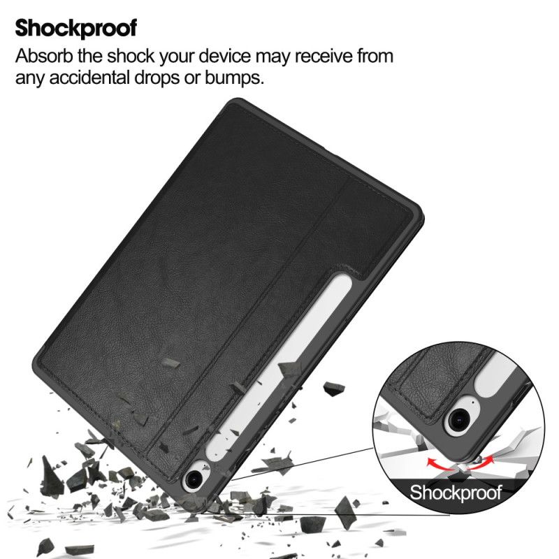 Hoesje Case Samsung Galaxy Tab S10 Fe Telefoonhoesje Leerlook