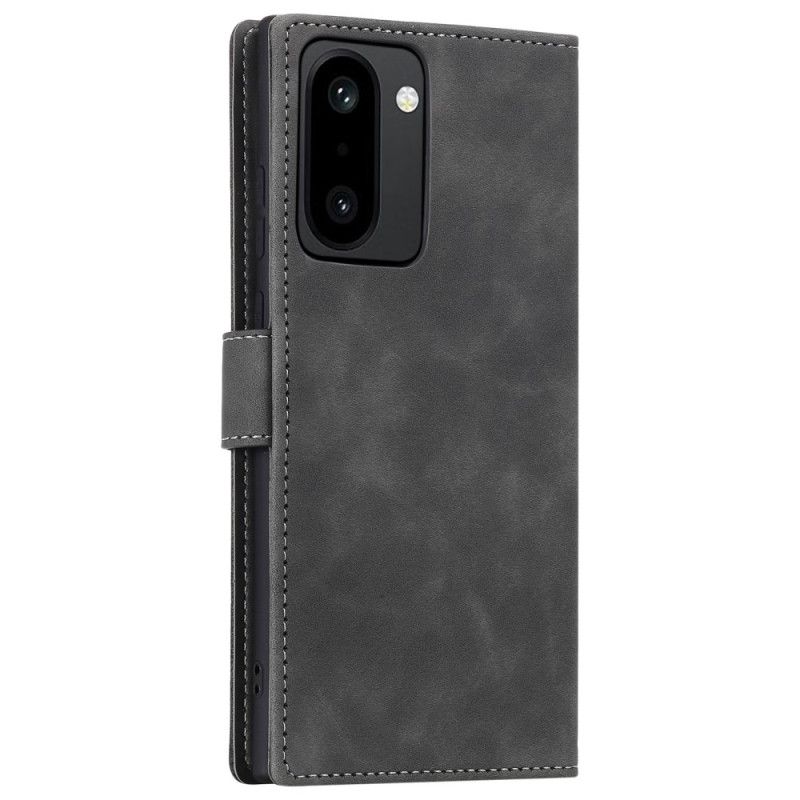 Flip Case Leren Oneplus 15r Portemonnee Met Retro Bandje