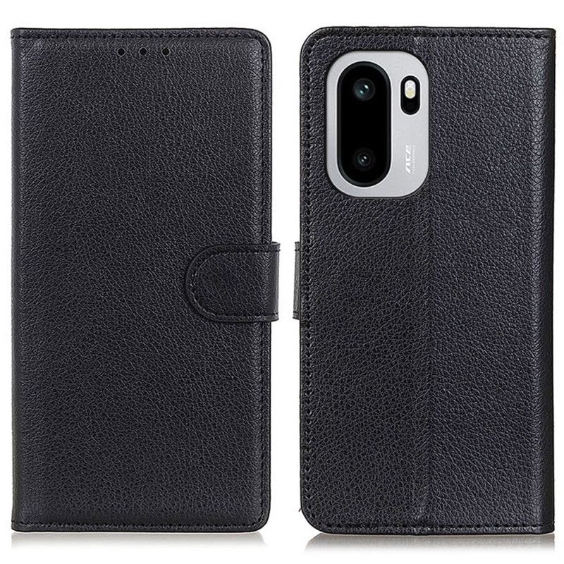Flip Case Leren Oneplus 15r Traditioneel Imitatieleer
