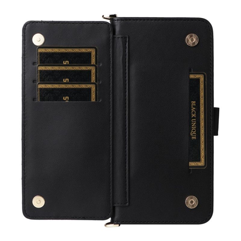 Folio-hoesje Oneplus 15r Telefoonhoesje 6 Kaartsleuven Met Bandjes