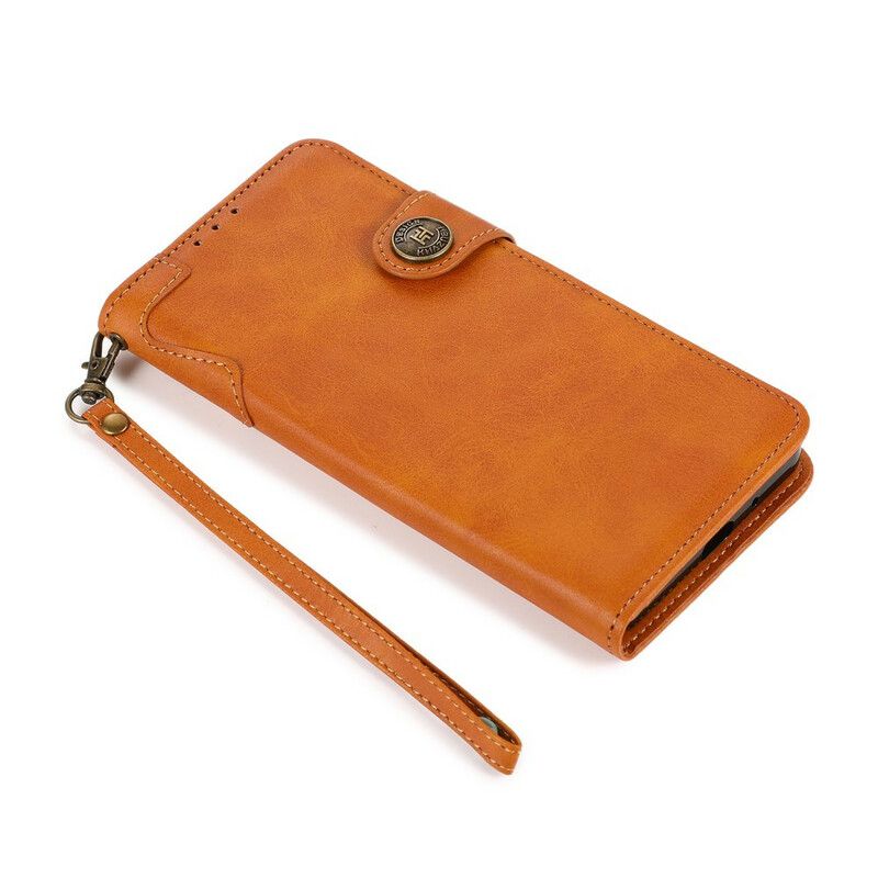 Bescherming Hoesje Oneplus Nord 2 5g Kunstleer Knoop Khazneh