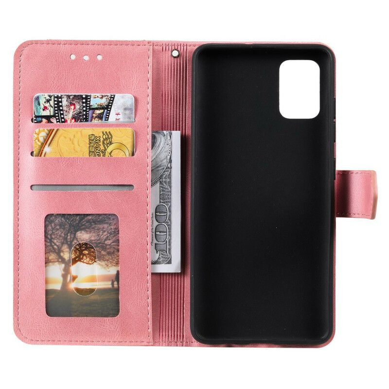 Flip Case Leren Oneplus Nord 2 5g Skin-touch Naden